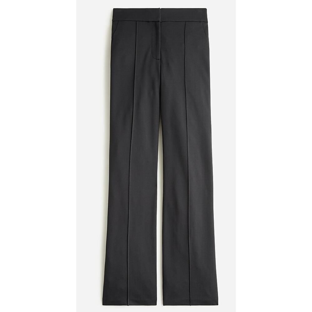 Nwt J. Crew Black Demi-Boot Ponte Pant Women's Sz 0 Knit Office Professional
